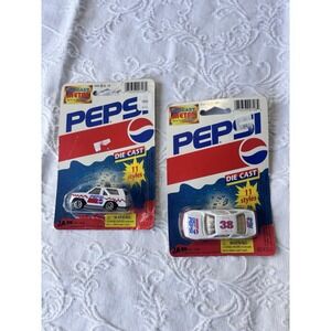 2 VINTAGE GOLDEN WHEEL PEPSI TEAM RACER DIE CAST VEHICLES